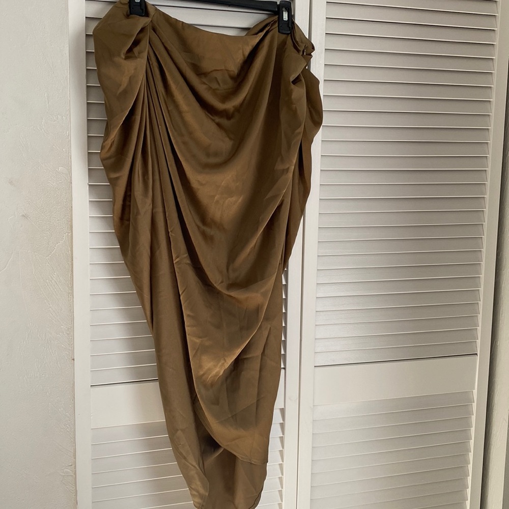Olive Wrap Skirt